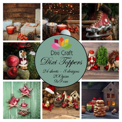 DIXI CRAFT TOPPERS 9X9CM 24 ARK