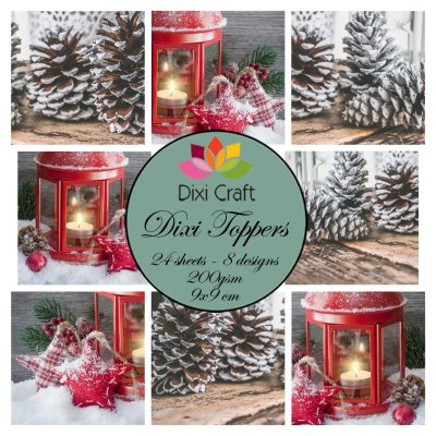 DIXI CRAFT TOPPERS 9X9CM 24 ARK