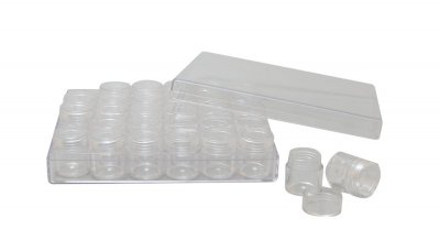 Storage Box With 30 Screw-Top Containers