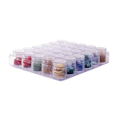 Storage Box With 30 Screw-Top Containers