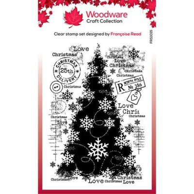 Woodware Stamps - Snow Frosted Tree 