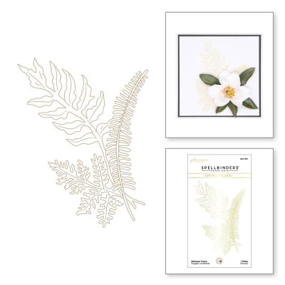 Spellbinders Hot Foil Plate - Glimmer Ferns Victorian Garden