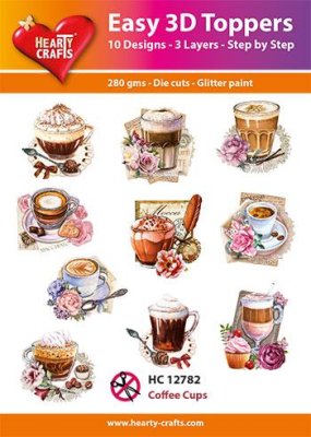 Easy 3D Topper - Coffee Cups