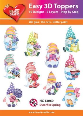 Easy 3D Toppers - Gnome in Spring