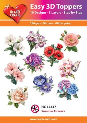 Easy 3D Toppers - Summer Flowers