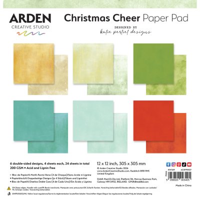 Arden Creative 12x12 Paper pad - Christmas Cheer Solids
