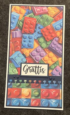 4 motivbilder på papper 12x12 inch - Lego