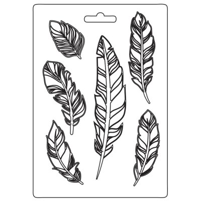 Stamperia Soft Mould A5 - Our Way Feathers