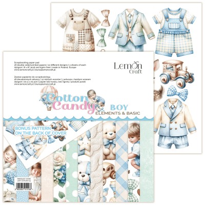 Lemon Craft 8x8 Elements Paper Pad - Cotton Candy Boy