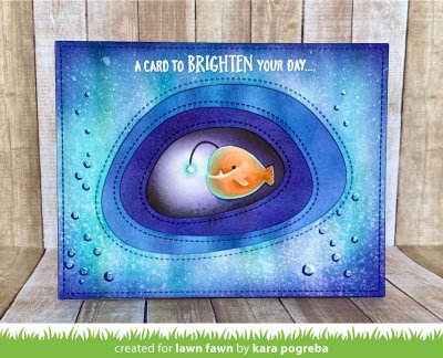 Lawn Fawn Stamps - Anglerfish Flip-Flop