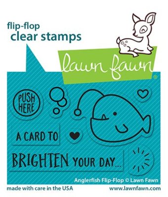 Lawn Fawn Stamps - Anglerfish Flip-Flop