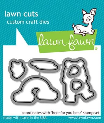 Lawn Fawn Dies - Here for you bear