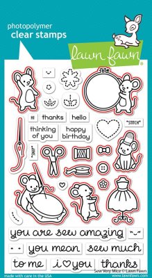 Lawn Fawn dies - Sew very mice