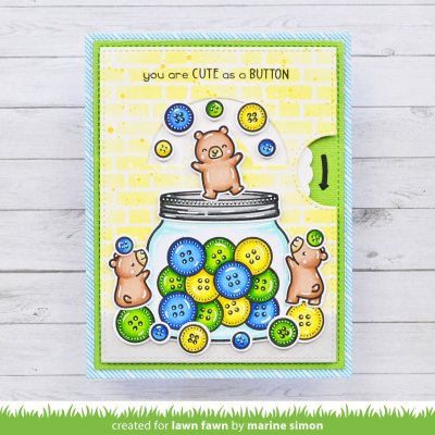 Lawn Fawn Stamps - How you bean? buttons add-on