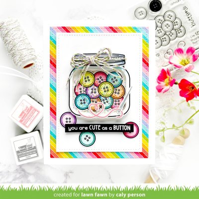 Lawn Fawn Stamps - How you bean? buttons add-on