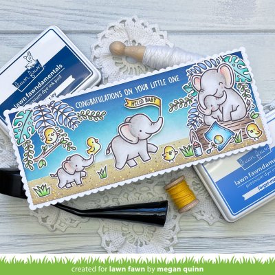 Lawn Fawn Stamps - Elephant parade