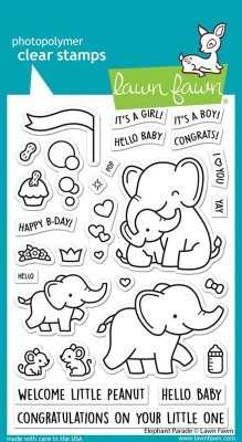Lawn Fawn Stamps - Elephant parade