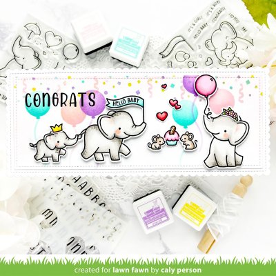Lawn Fawn Stamps - Elephant parade add-on