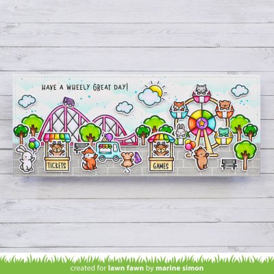 Lawn Fawn Stamps - Wheely great day