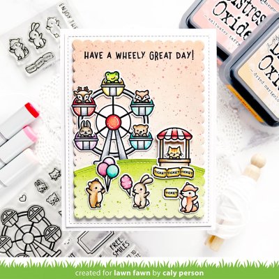 Lawn fawn Stamps - Coaster critters flip-flop