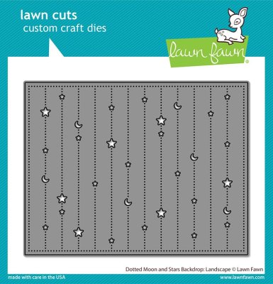 Lawn Fawn dies - Dotted Moon and Stars Backdrop Landscape