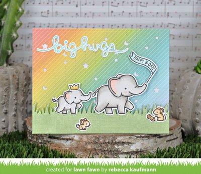Lawn Fawn dies - Dotted Moon and Stars Backdrop Landscape