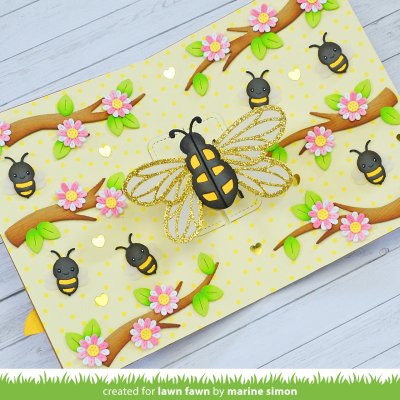Lawn Fawn Dies - Pop-up Bee