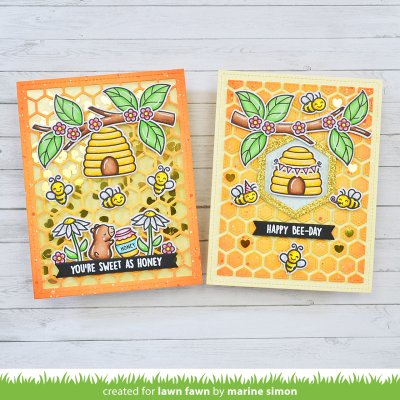 Lawn Fawn Dies - Honeycomb Backdrop