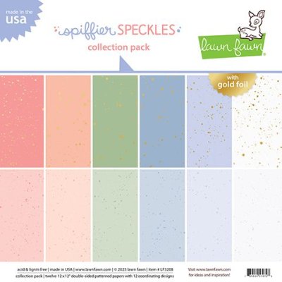 Lawn Fawn 12x12 Paper Pack - Spiffier Speckles