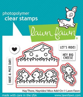 Lawn Fawn Dies - Hay there, hayrides! mice add-on