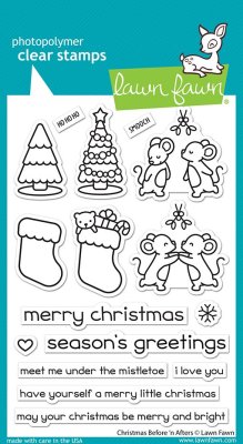 Lawn Fawn Stamps - Christmas before and afters