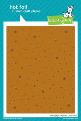Lawn Fawn Hot Foil Plate - Starry sky background