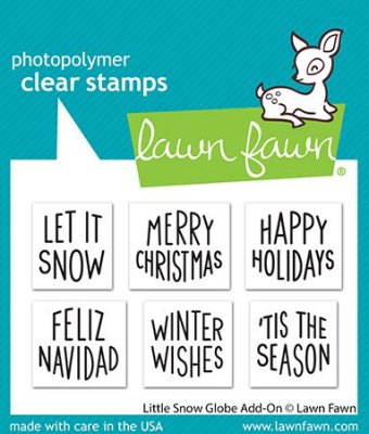 Lawn Fawn Stamps - Little snow globe add-on