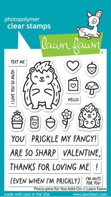 Lawn Fawn Stamps - Porcu-pine for You Add-On