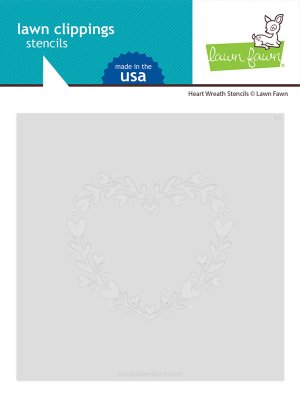 Lawn Fawn Stencils - Heart Wreath 2pcs