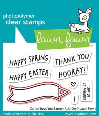 Lawn Fawn Dies - Carrot about you banner add-on