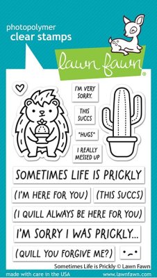 Lawn Fawn Stamps - Sometimes life is prickly