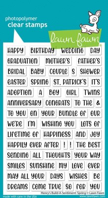 Lawn Fawn Stamps - Henrys build-a-sentiment: spring