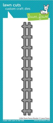 Lawn Fawn Dies - Little farm fence border