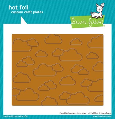Lawn Fawn Hot Foil Plate - Cloud background: landscape 