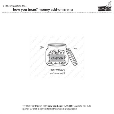 Lawn Fawn Stamp - How you bean? money add-on