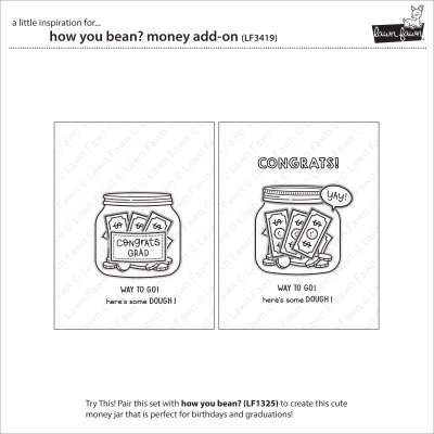 Lawn Fawn Stamp - How you bean? money add-on