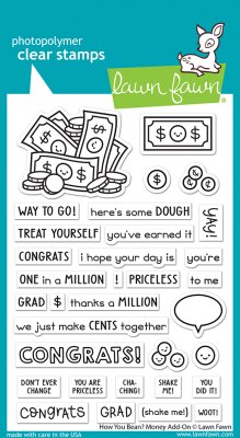 Lawn Fawn Stamp - How you bean? money add-on