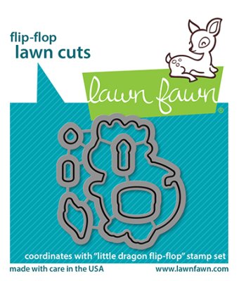 Lawn Fawn Dies - Little dragon flip-flop