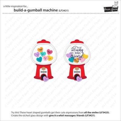 Lawn Fawn Dies - Build-a-gumball Machine