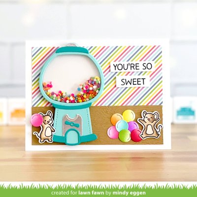 Lawn Fawn Dies - Build-a-gumball Machine
