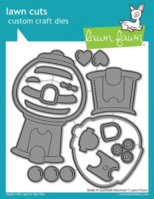 Lawn Fawn Dies - Build-a-gumball Machine