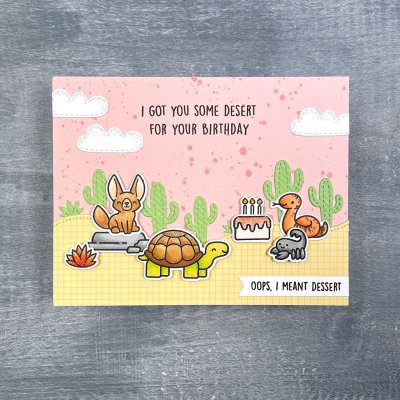Lawn Fawn Dies - Cactus Hillside Border