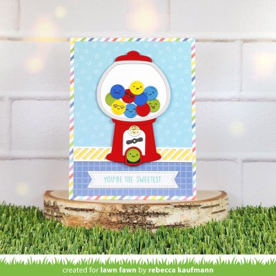 Lawn Fawn Dies - Diagonal stripes border