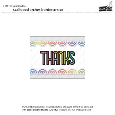 Lawn Fawn Dies - Scalloped arches Border